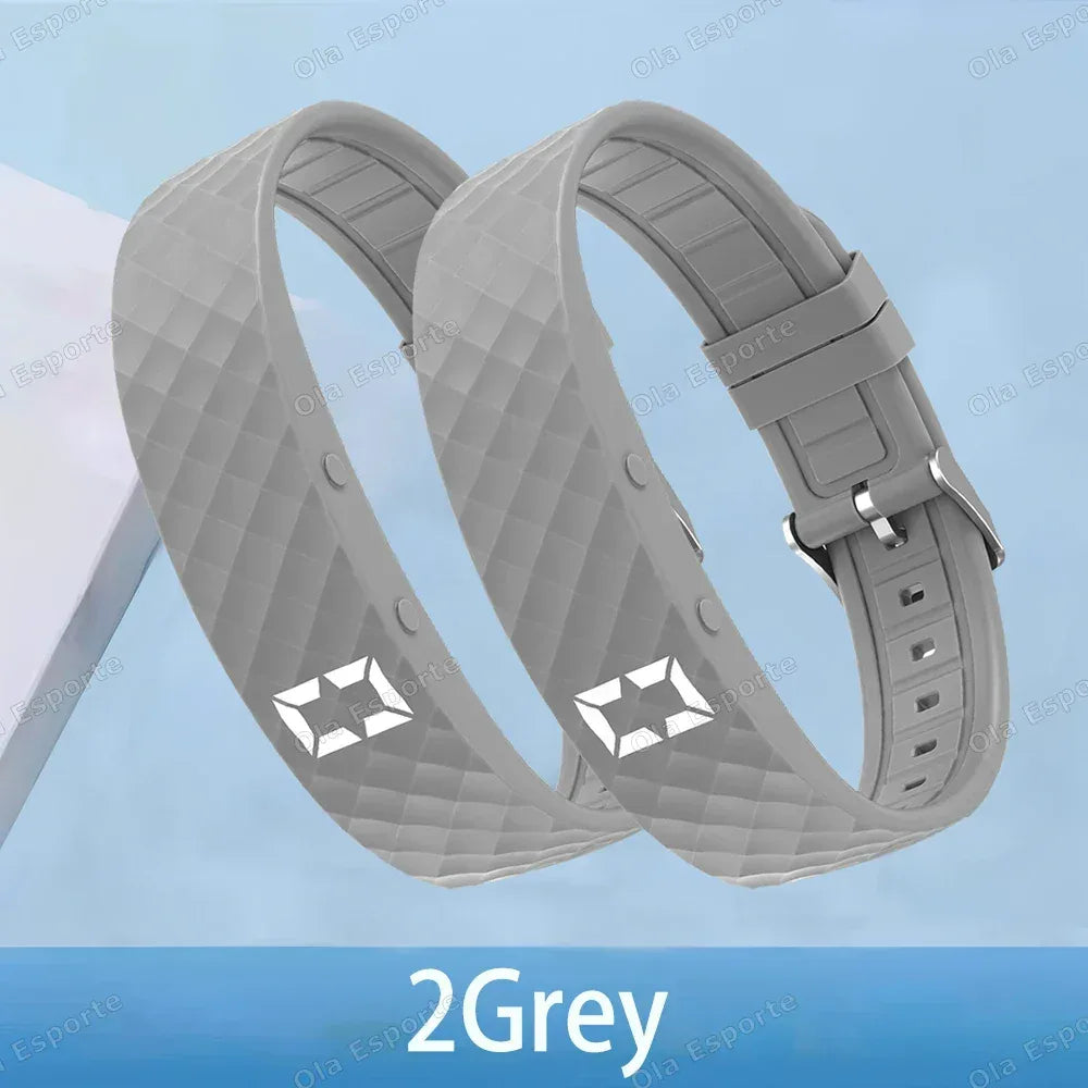 Smart Bracelet LED Digital Waterproof Smart Clock Smartband With running pedometer Monitor Smart Band Vibration Alarm Reminder - Urbizia