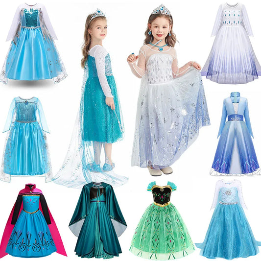Snow Queen Elsa Dress for Girls – Kids Cosplay