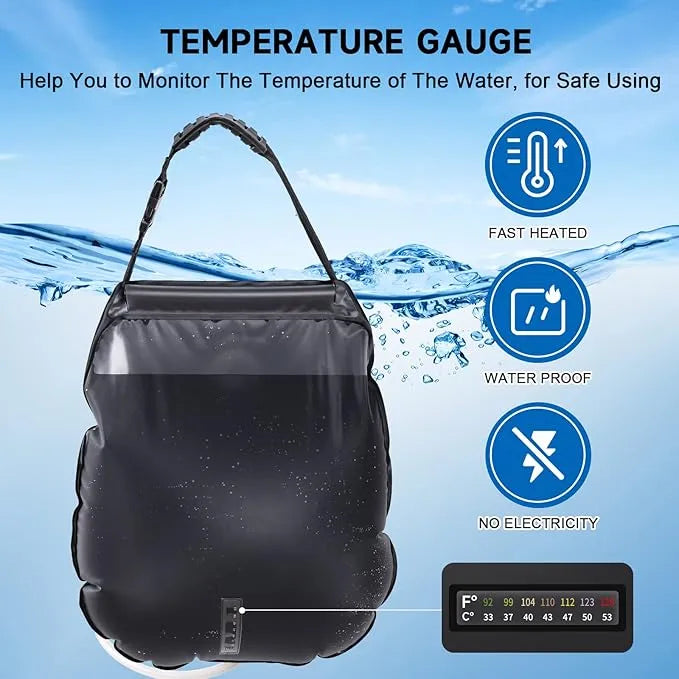 Solar Heating Portable Camping Shower Bag - Urbizia