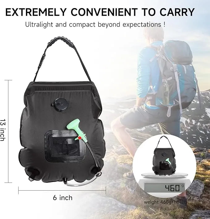 Solar Heating Portable Camping Shower Bag - Urbizia