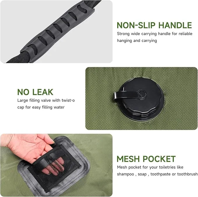 Solar Heating Portable Camping Shower Bag - Urbizia