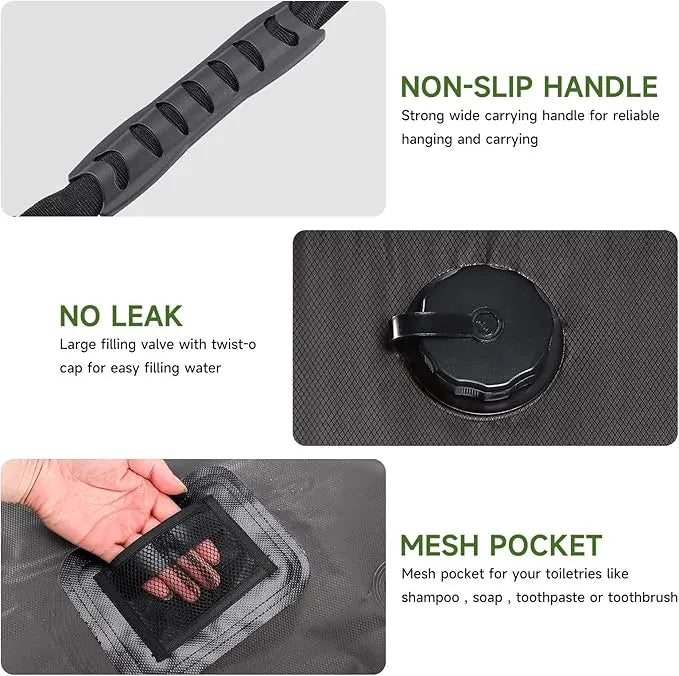 Solar Heating Portable Camping Shower Bag - Urbizia