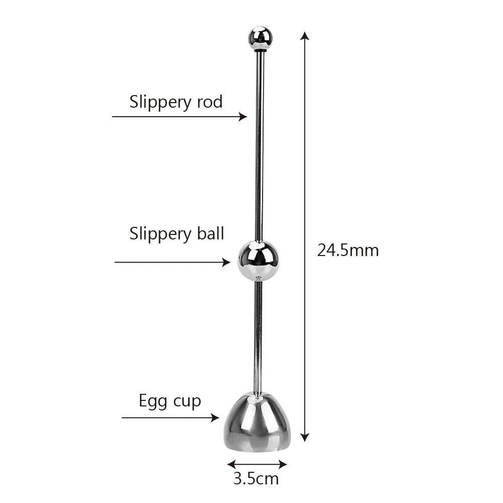 Stainless Steel Egg Topper – Egg Shell Opener for Raw & Boiled Eggs