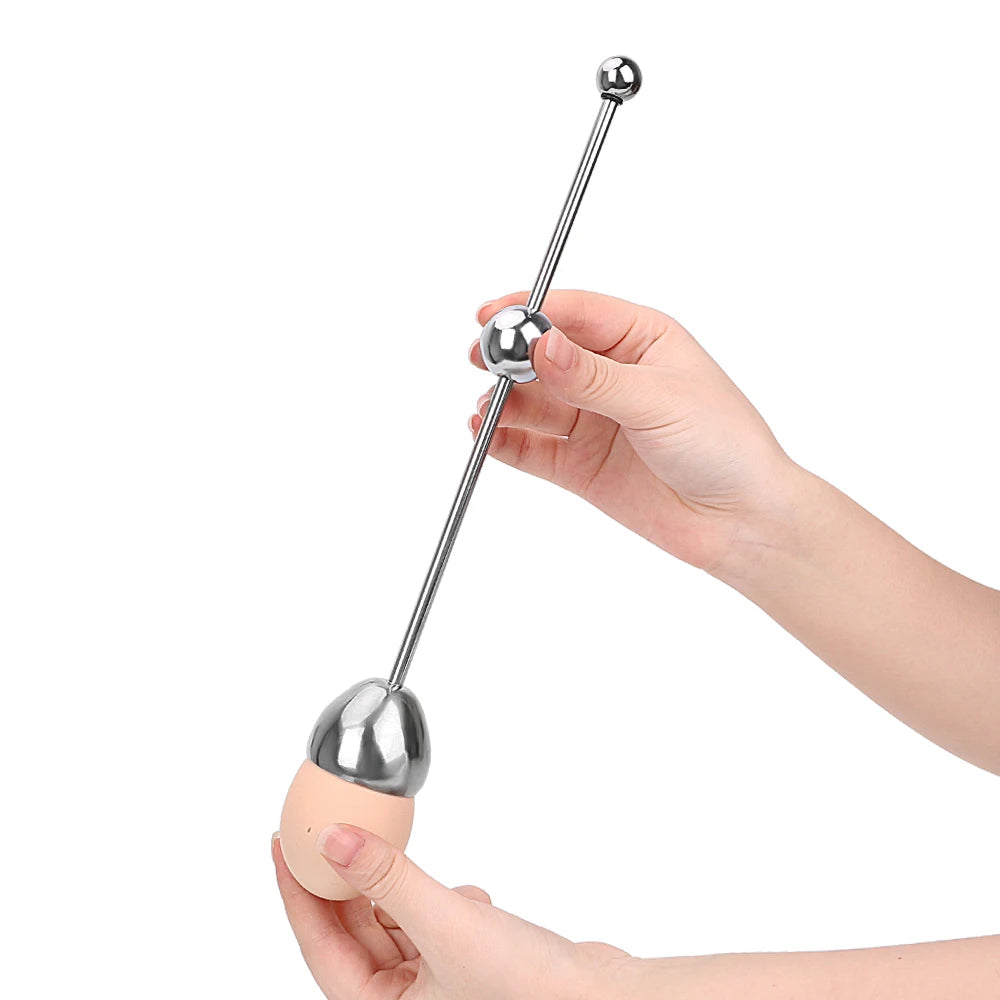 Stainless Steel Egg Topper – Egg Shell Opener for Raw & Boiled Eggs