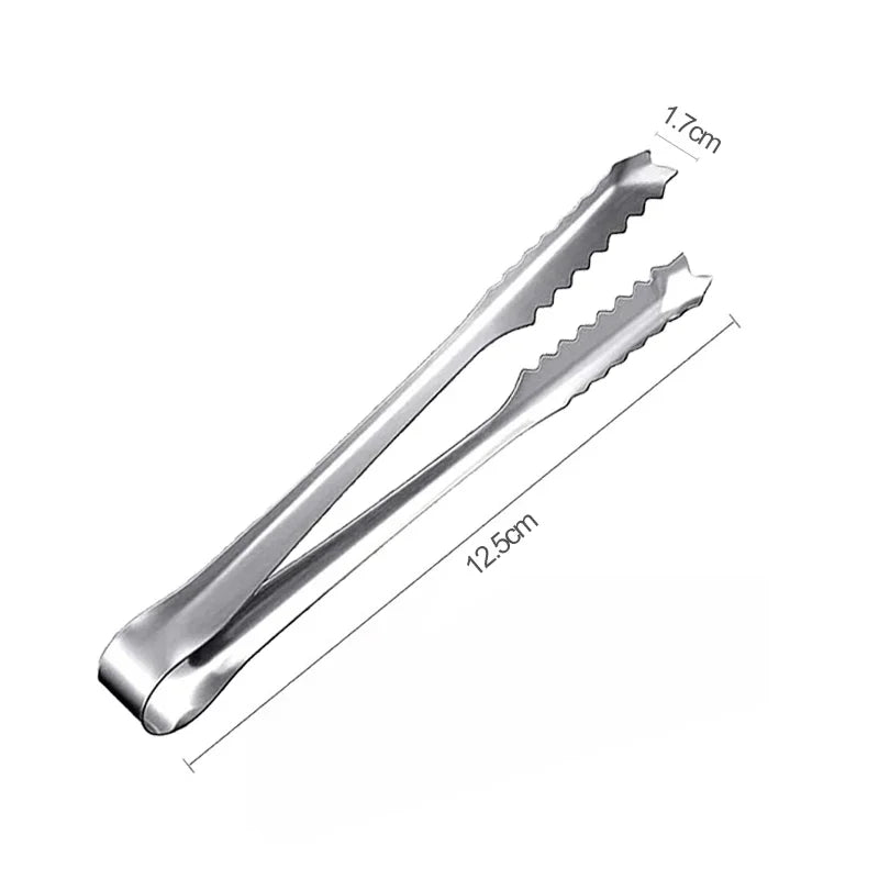 Stainless Steel Food Tongs – Non-Slip BBQ, Salad & Cooking Clip