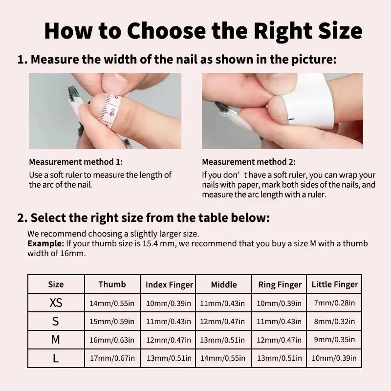 Sweet Cool Dark Style Handmade Fake Nails – Star River & Scarlet Angel Halloween Nail Art Patches