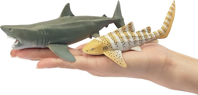 Toymany 6PC Realistic Shark Figurines – Ocean Animal Toys for Kids - Urbizia