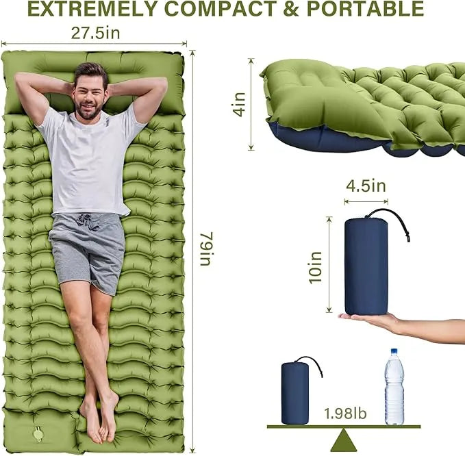 Ultralight Inflatable Camping Sleeping Pad - Urbizia