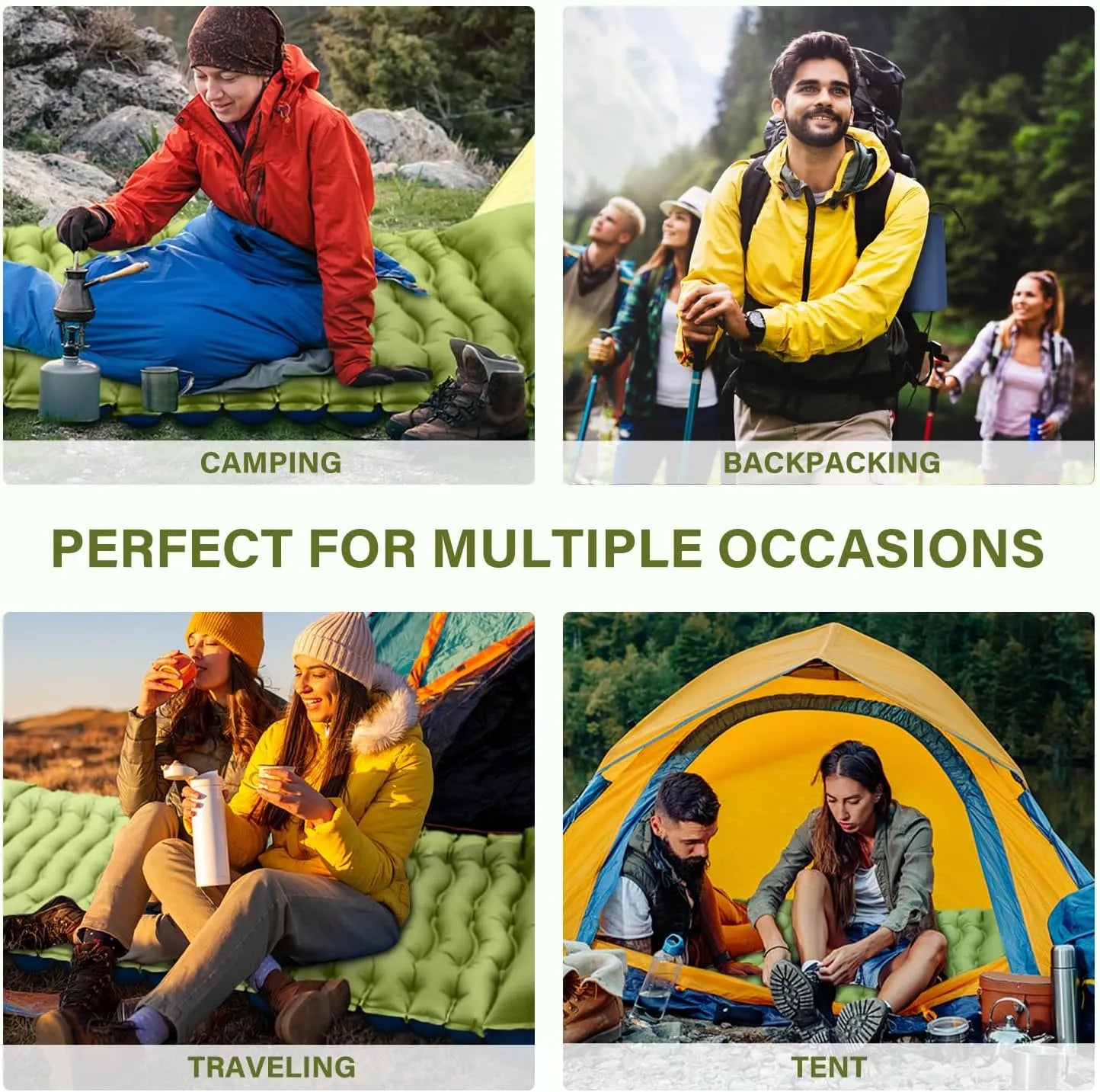 Ultralight Inflatable Camping Sleeping Pad - Urbizia