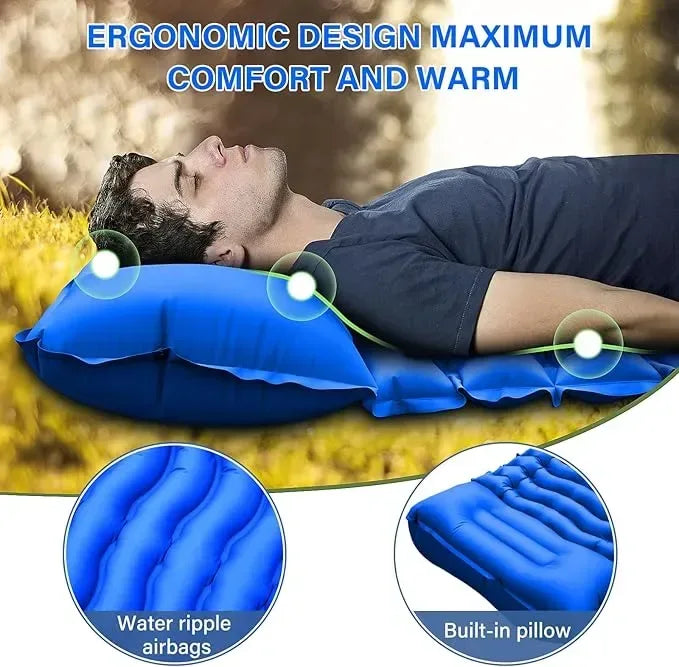 Ultralight Inflatable Camping Sleeping Pad - Urbizia