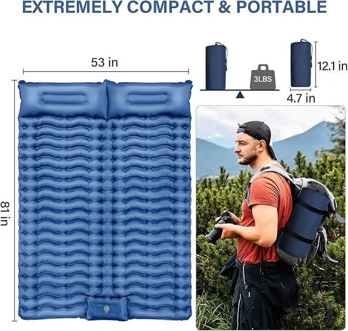 Ultralight Inflatable Camping Sleeping Pad - Urbizia