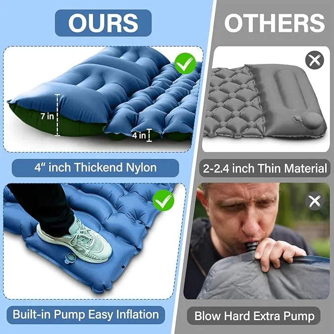 Ultralight Inflatable Camping Sleeping Pad - Urbizia