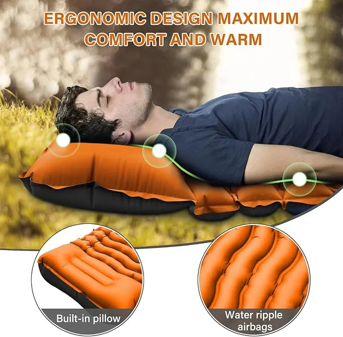 Ultralight Inflatable Camping Sleeping Pad - Urbizia
