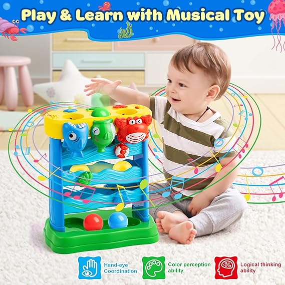 V-Opitos Musical Interactive Feeding Toy – Montessori Learning for Toddlers - Urbizia