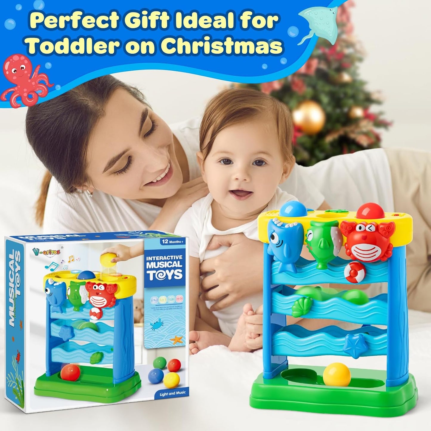 V-Opitos Musical Interactive Feeding Toy – Montessori Learning for Toddlers - Urbizia
