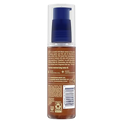 Vaseline Illuminate Me Shimmering Body Oil – Glow & Hydration for Melanin-Rich Skin, 3.3 oz - Urbizia