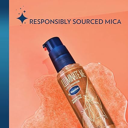 Vaseline Illuminate Me Shimmering Body Oil – Glow & Hydration for Melanin-Rich Skin, 3.3 oz - Urbizia