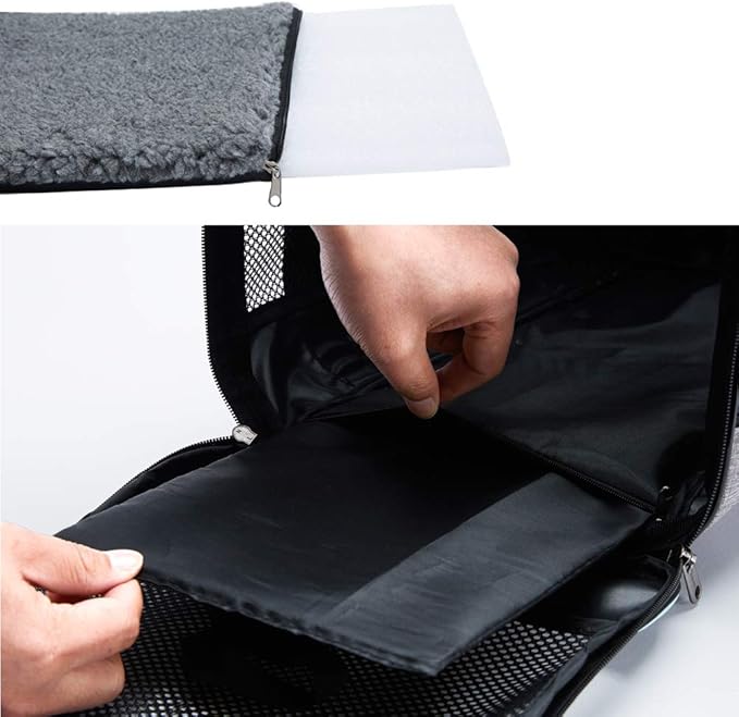 Vceoa Soft-Sided Pet Carrier – Cat & Dog Travel Bag for Pets up to 16 lbs, 17.5 x 11 x 11 in - Urbizia