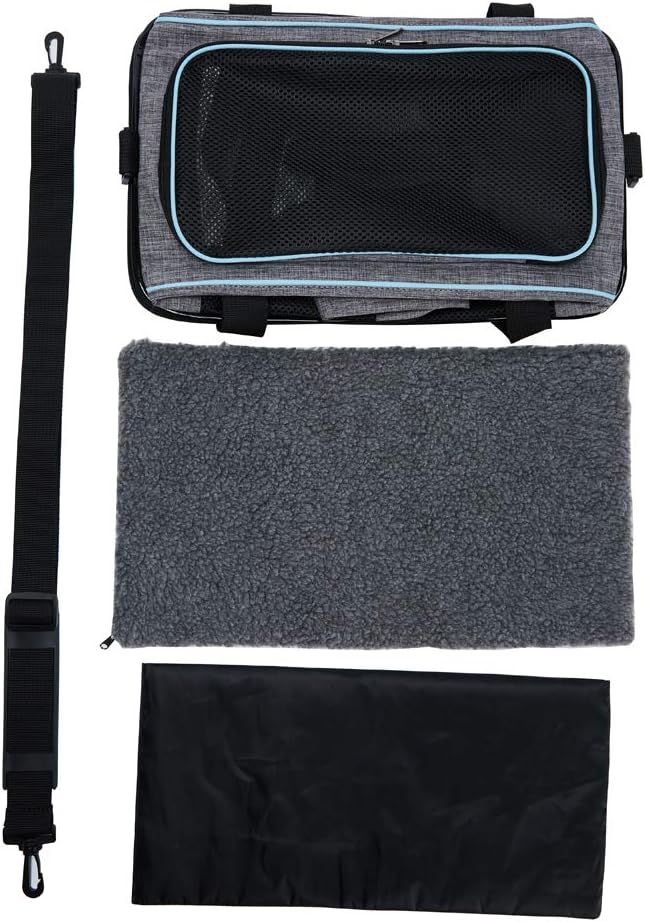 Vceoa Soft-Sided Pet Carrier – Cat & Dog Travel Bag for Pets up to 16 lbs, 17.5 x 11 x 11 in - Urbizia