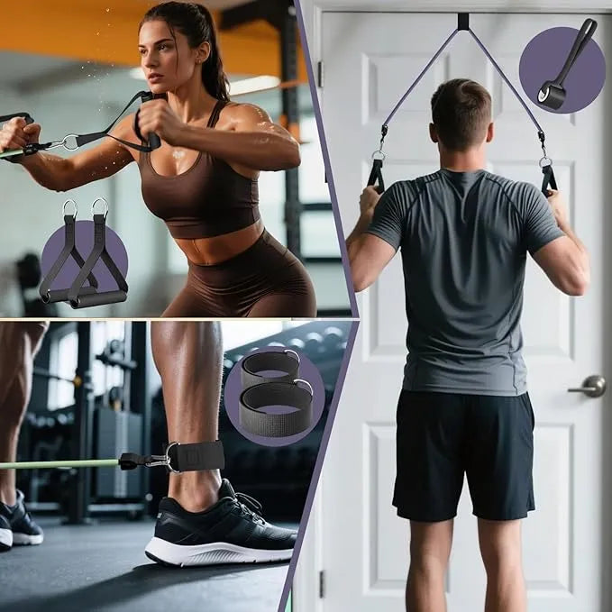 WHATAFIT Resistance Bands with Handles – Chartreuse - Urbizia
