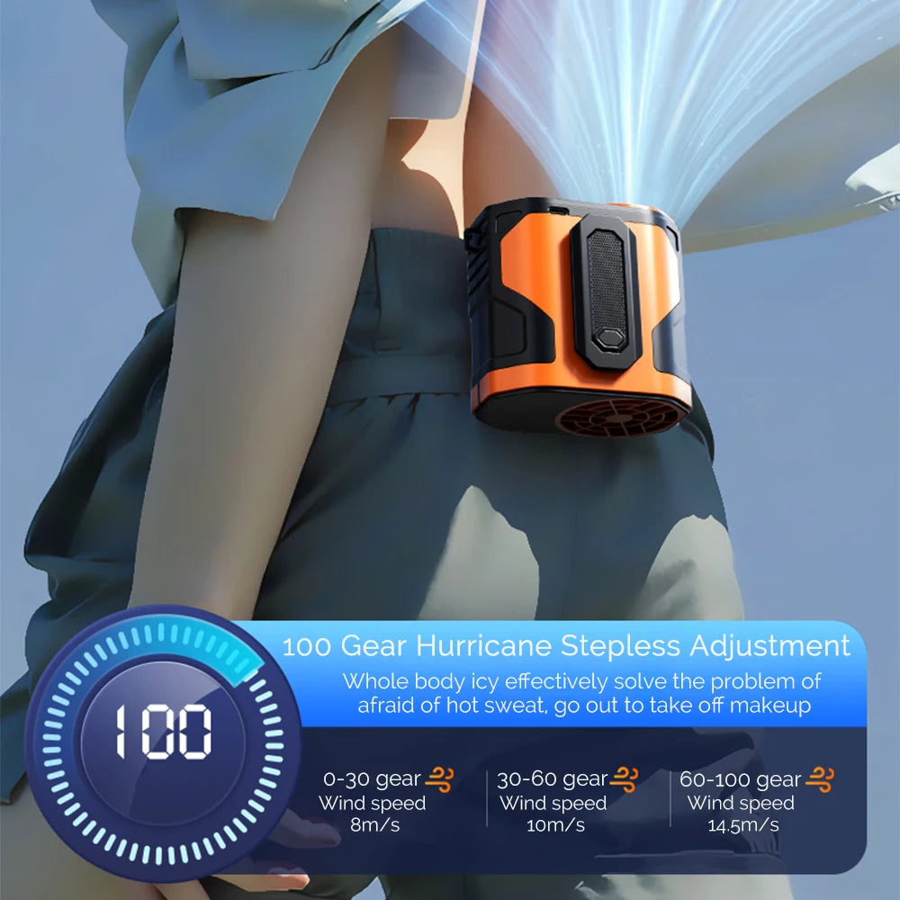 Wearable Waist-Hanging Fan
