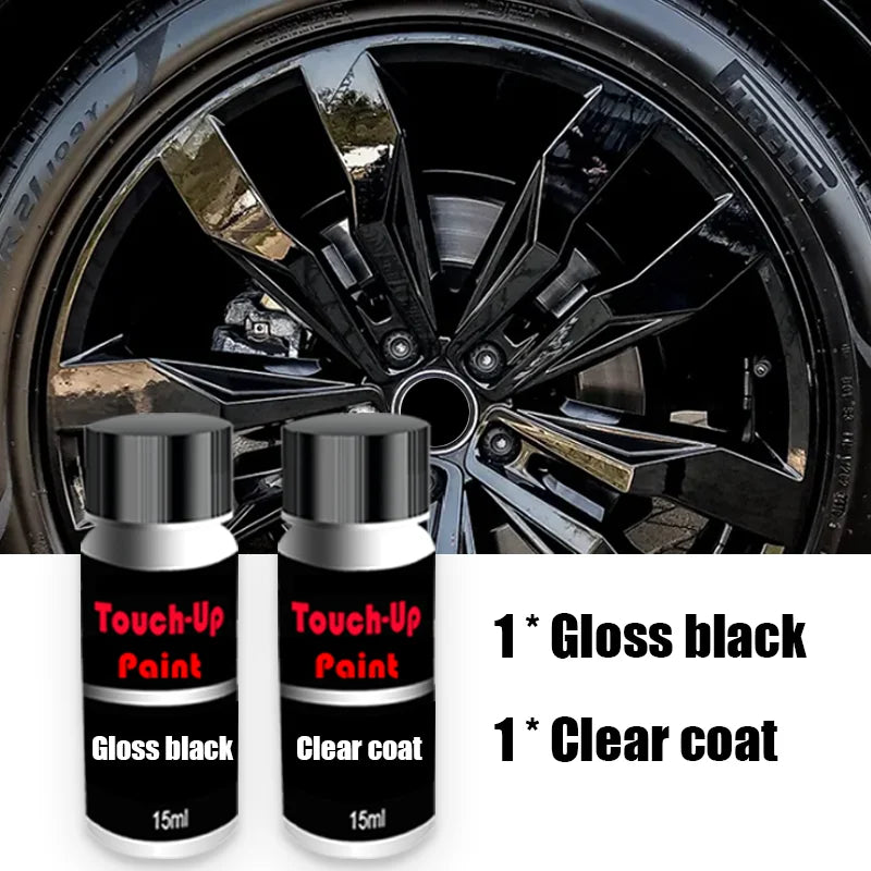 Wheel Touch-Up Kit – Gloss Black, Matte Black, Silver, Grey Paint Repair Kit