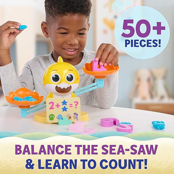 WowWee Baby Shark Sea-Saw Counting Game – Educational Math Toy for Toddlers - Urbizia
