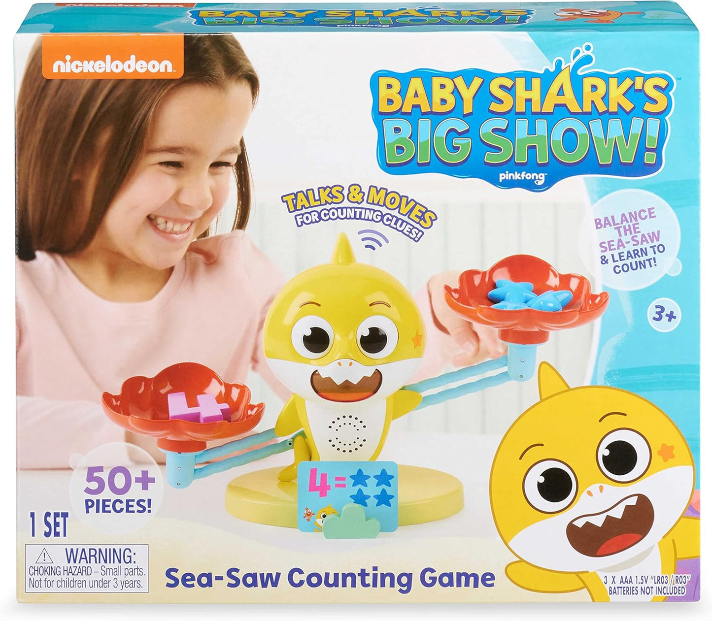 WowWee Baby Shark Sea-Saw Counting Game – Educational Math Toy for Toddlers - Urbizia
