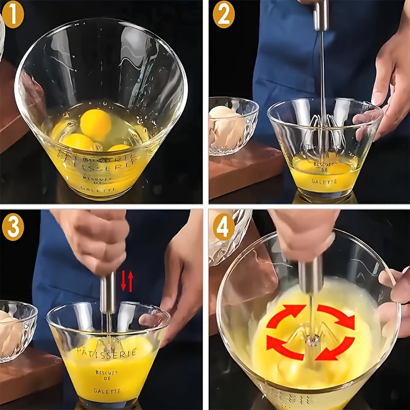 Multifunctional Stainless Steel Whisk & Milk Frother - Urbizia