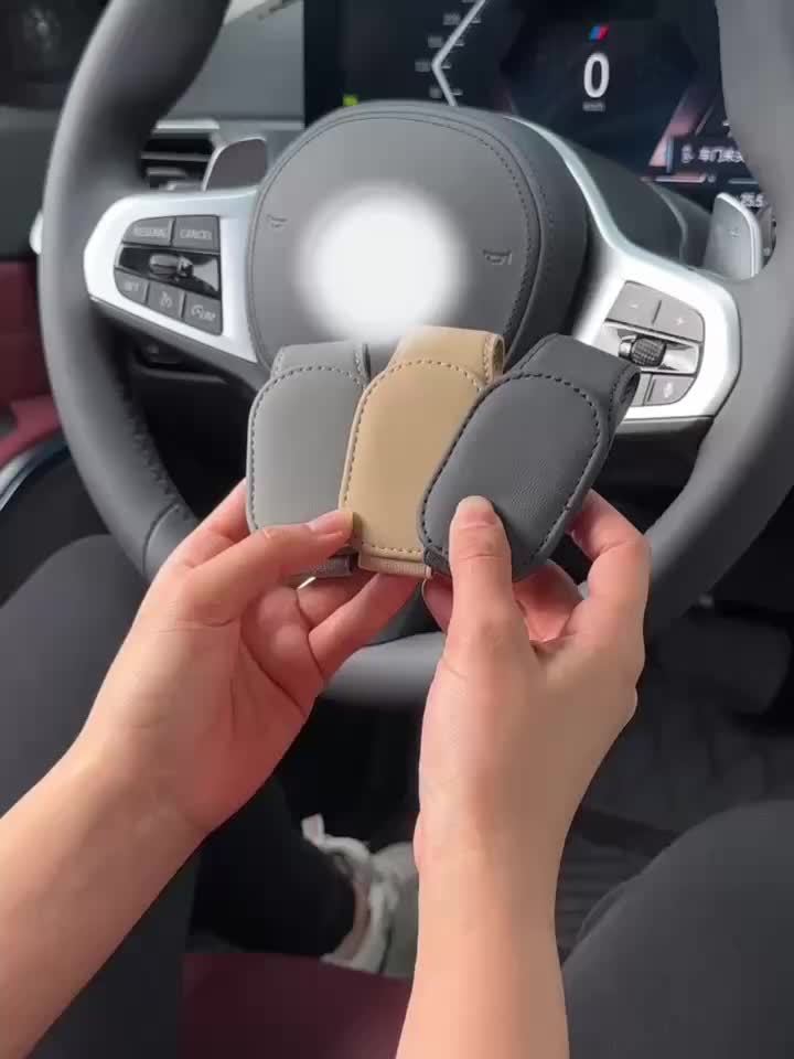 Magnetic Eyeglasses Hanger – PU Leather Car Sun Visor Clip - Urbizia