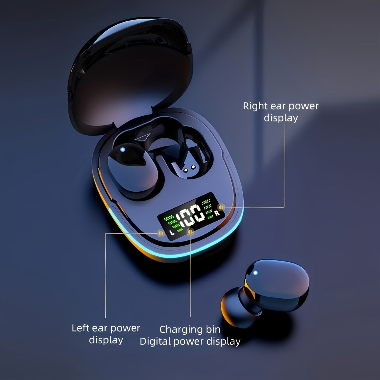 2024 Wireless Earbuds – LED Display & Touch Control - Urbizia