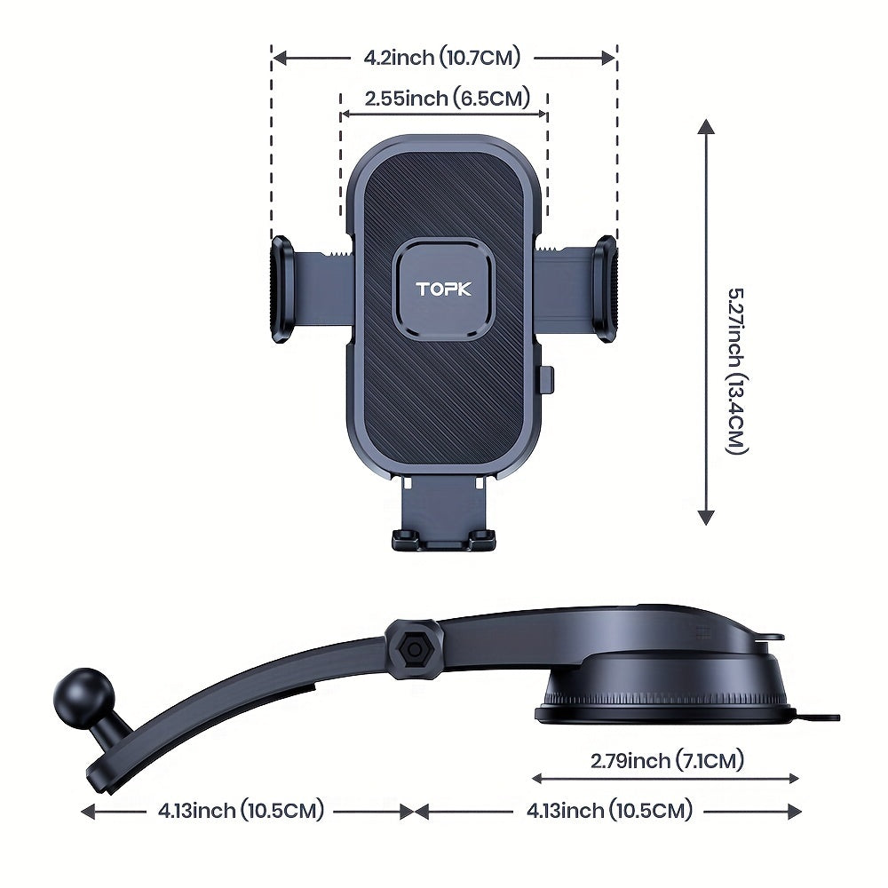 D38-C Car Phone Holder Mount by TOPK - Urbizia