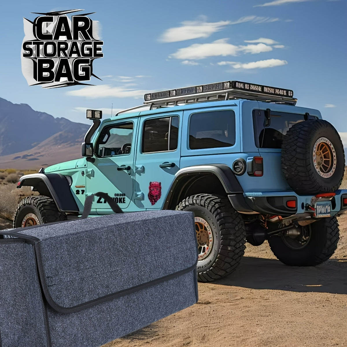 Foldable Trunk Organizer – Portable Felt Cloth Storage Box - Urbizia