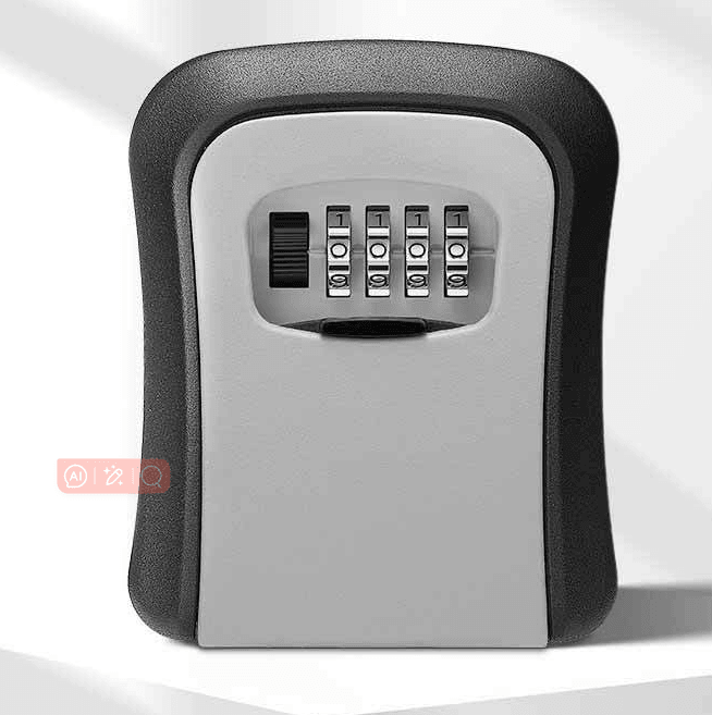 Wall-Mounted Zinc Alloy Key Safe Box with Combination Lock