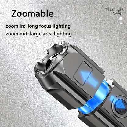 APOLLOFIRE High-Power Zoom Flashlight – Rechargeable - Urbizia