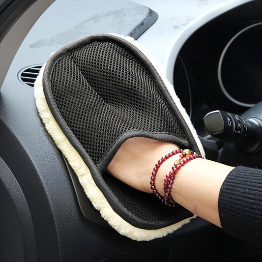 9.84" x 3.5" Microfiber Ultra-Soft Car Cleaning Glove - Urbizia