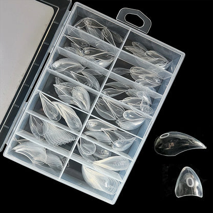 140Pcs Mini 3D Cat Claw & Eagle Claw Nail Forms – Reusable Dual Nail Molds for Poly Gel Extensions