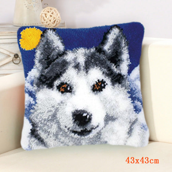 Handmade Wool Embroidered Pillow DIY Kit