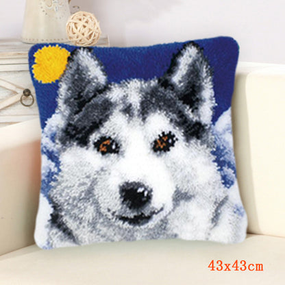 Handmade Wool Embroidered Pillow DIY Kit