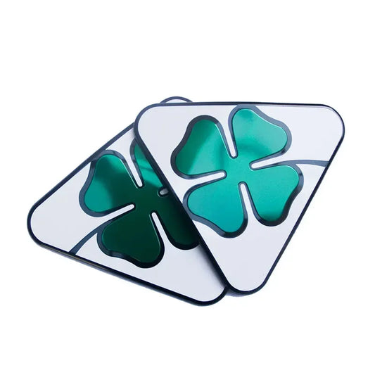 1 Pair Aluminum Four-Leaf Clover Fender Stickers – Car Exterior Decoration for Alfa Romeo Giulia & Stelvio - Urbizia