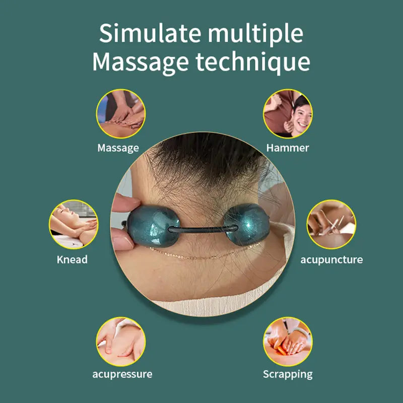 Mini Pulse Cervical Spine Massager with Heating Feature