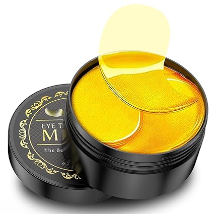 24K Gold Under Eye Patches – Collagen & Hyaluronic Acid (60 Pack) - Urbizia