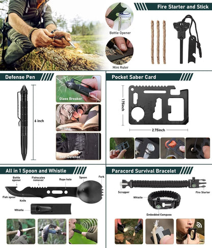 262-Piece Survival Kit with First Aid - Urbizia