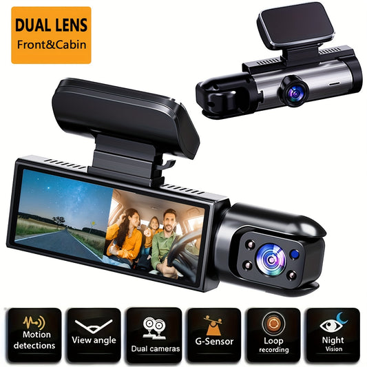 Dual Lens Car Dash Camera - Urbizia