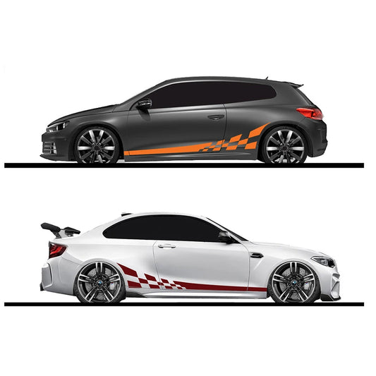 2pcs/lot Car DIY Race Stripes Camouflage Vinyl Wrap – 220x25cm Car Stickers