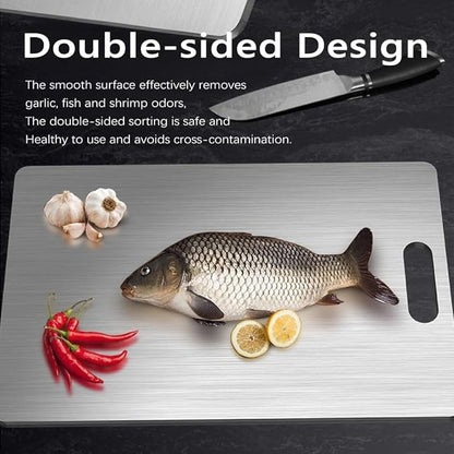 3 Pack Titanium Cutting Boards – Double-Sided, Non-Stick Kitchen Chopping Mats - Urbizia