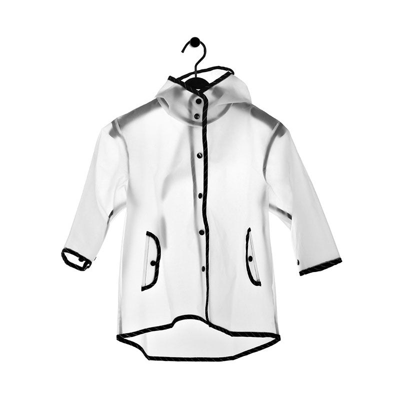 Cute Transparent EVA Waterproof Children's Raincoat with Hat