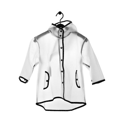 Cute Transparent EVA Waterproof Children's Raincoat with Hat