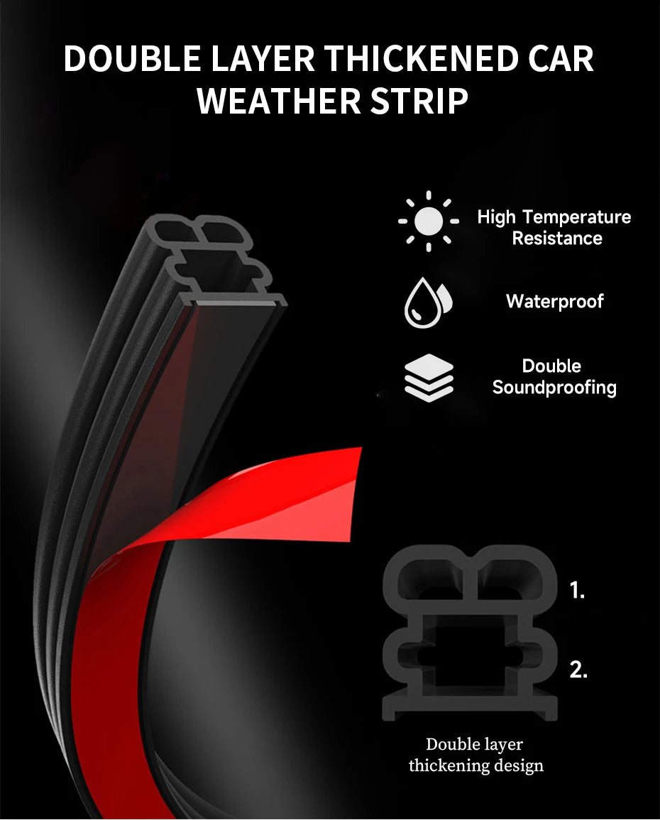 Automotive Door Seal Strip – Soundproof & Weatherproof