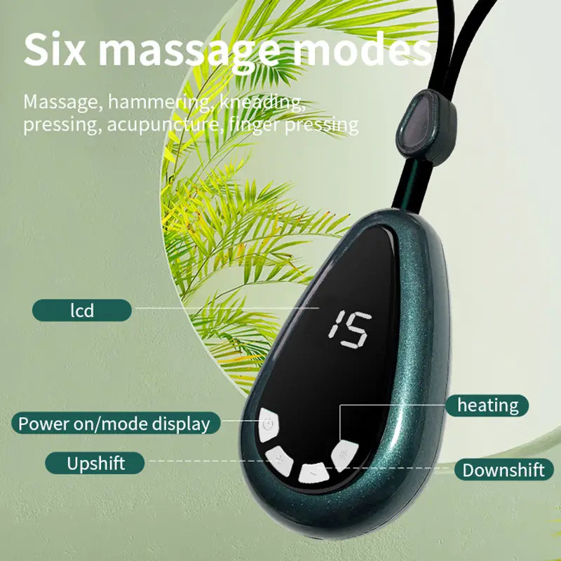 Mini Pulse Cervical Spine Massager with Heating Feature